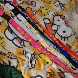 Sold   Out    Pac Man Lanyards Blue, Pink, Red, Orange